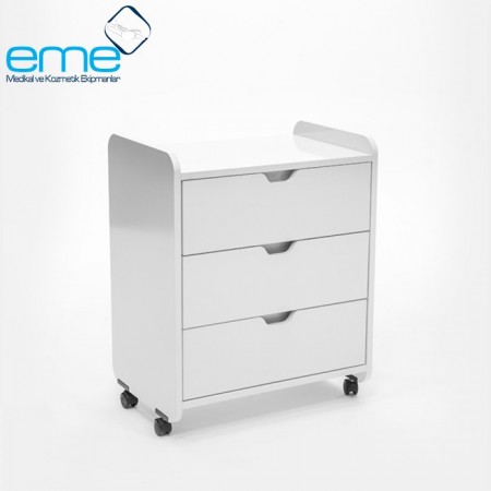 Eme35 Ahşap 3 Çekmeceli Etejer